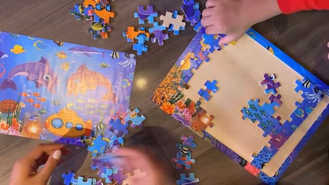 INNOCHEER Puzzles Review for Kids Ages 3-8 | Ezra's Channel смотреть онлайн