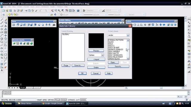 Vidrio en Autocad 2004 смотреть онлайн