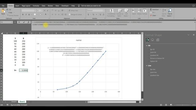 Нелинейная интерполяция значений графика в Excel смотреть онлайн
