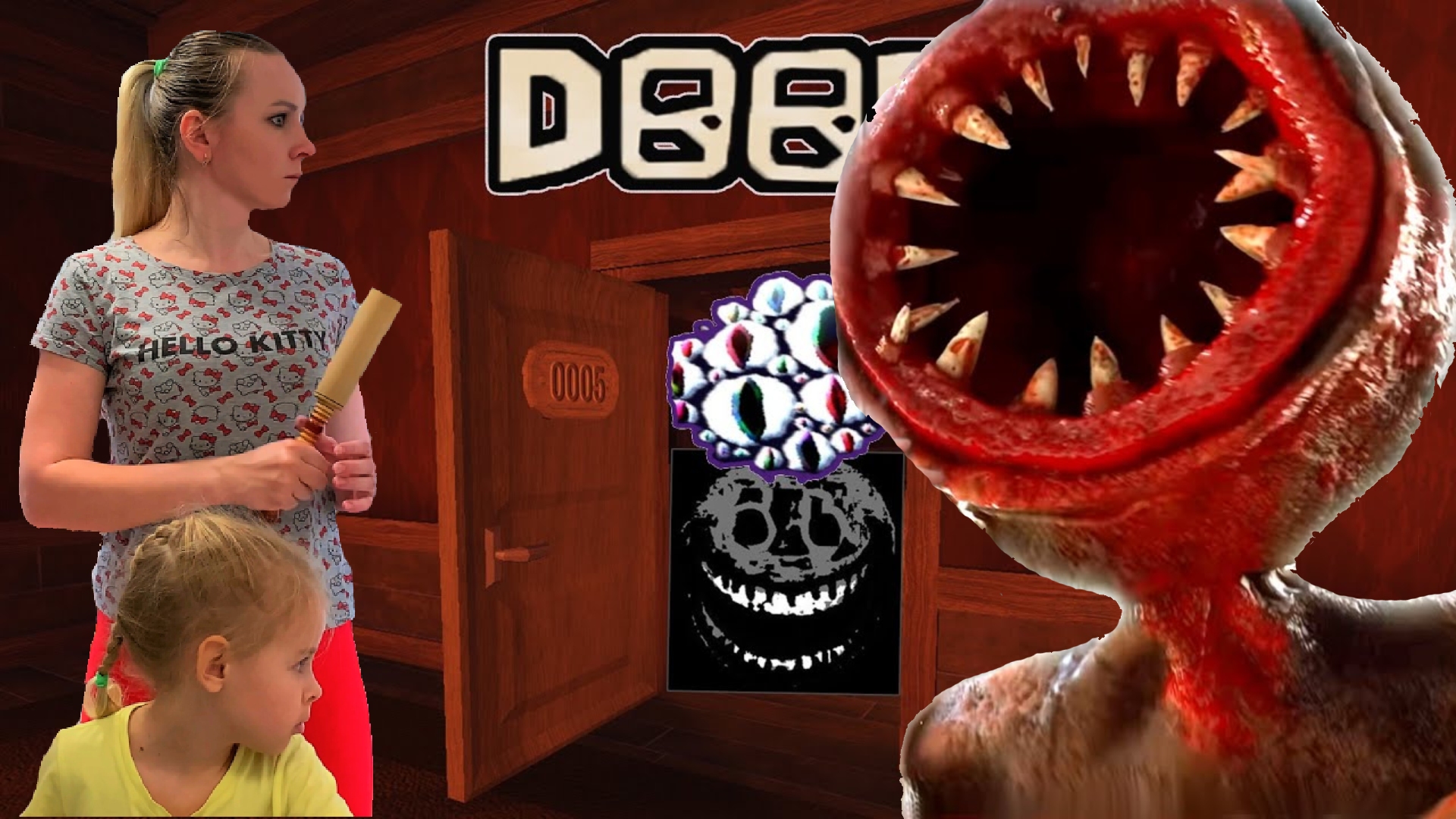 Роблокс Монстры Doors в Реальной Жизни пришли к нам в дом | Doors Roblox in real life! Monsters смотреть онлайн