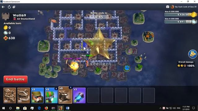 Cách đánh cướp liên tục game Sky clash: lords of clan - 3d смотреть онлайн