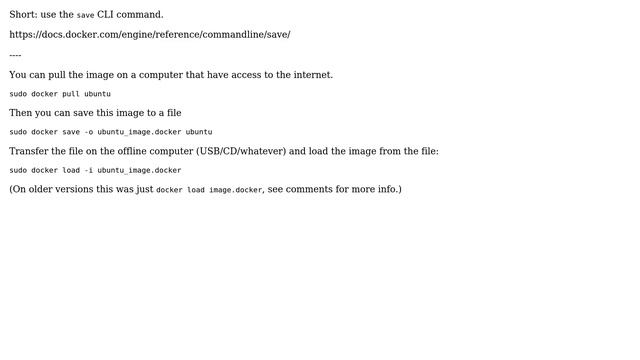 DevOps & SysAdmins: Downloading docker image for transfer to non-internet-connected machine смотреть онлайн