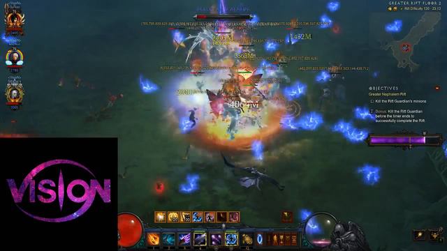 [S13] GR130 - 3 players NA - Rank#4 - StarPactWiz PoV + zmonk + Necro Pest RGK - Diablo 3 RoS смотреть онлайн