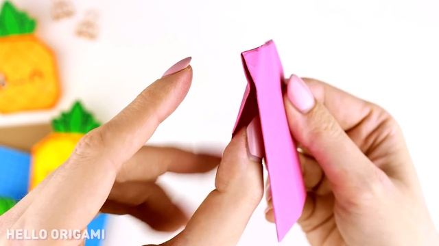 Оригами Сквиши Ананас из бумаги | Сквиши без скотча и клея | Origami Squishy Pineapple смотреть онлайн