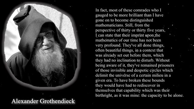 Greatest Mathematician | Alexander Grothendieck Quotes Worth Listening To