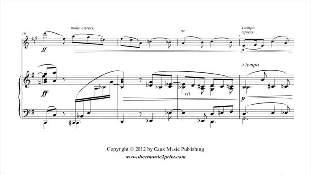 Reger : Romance - Clarinet