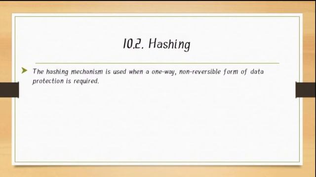 10.2 HASHING CLOUD SECURITY MECHANISM смотреть онлайн