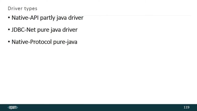 820 010 JDBC Drivers смотреть онлайн