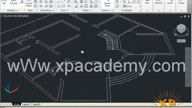 125 3D Wall AutoCAD 2013 смотреть онлайн