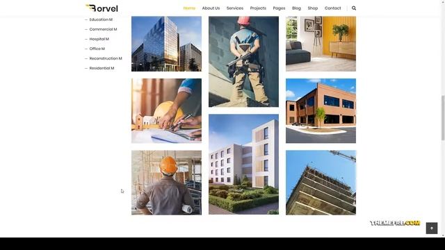 Borvel - Construction Building Company WordPress Theme company 14 Website Builder смотреть онлайн
