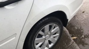 Как работает жидкая резина  на порогах Лада Гранта