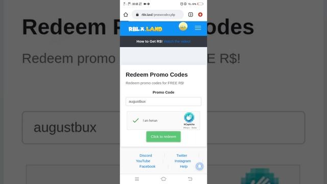 New code In (Rblx.land) August 13 2020. #rpbix # robuxearn #promocodes2020 #rblx.land смотреть онлайн