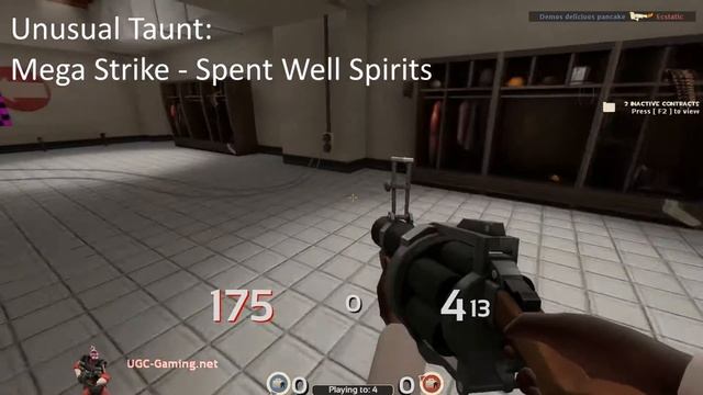TF2: Unusual Taunt - Mega Strike - Spent Well Spirits (Demonstration)