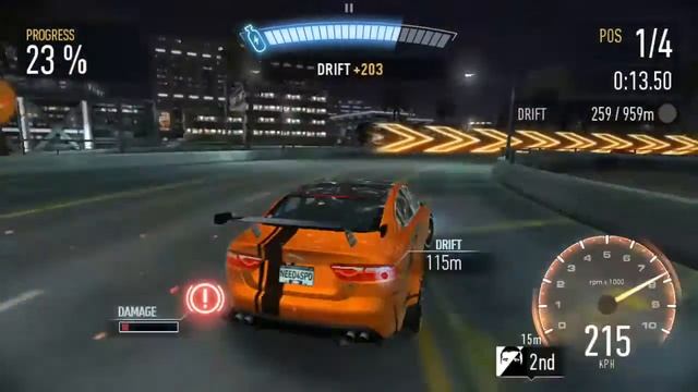 Need For Speed™ No Limits (Chapter 2 - Try-Out) Race 1 JAGUAR XE SV Project 8 смотреть онлайн