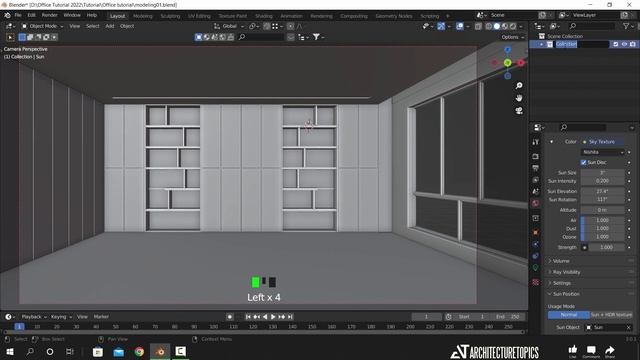 How to make 3D interior office in blender Tutorial | Free Models смотреть онлайн