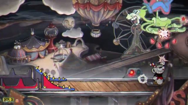 Cuphead — Босс Клоун Беппи в эпизоде Луна-парк - рейтинг А смотреть онлайн