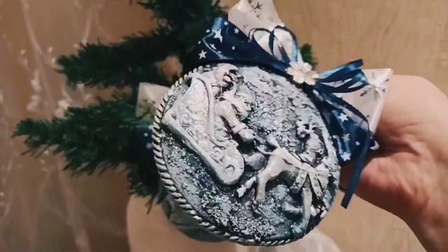 Елочные медальоны "Зимняя Сказка". Обзор работ смотреть онлайн