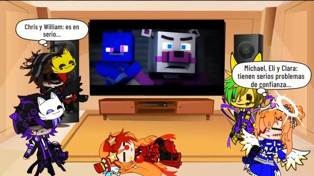 Familia Afton reacciona You Can't Hide FNAF Sister Location Song Minecraft Sub Español parte 1 смотреть онлайн