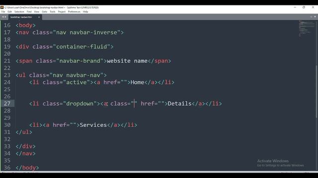 Bootstrap Navbar & Dropdown | Bootstrap CDN | SIR MUSTAFA смотреть онлайн