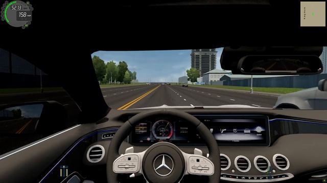 City Car Driving - Mercedes S63 AMG Coupe | Fast Drive смотреть онлайн