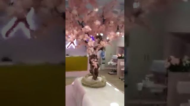 Искусственная сакура для салона. Производство Квин Гарден смотреть онлайн