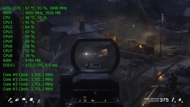 COD Modern Warfare Remastered - GTX 1070 & Xeon 1241 v3 [FPS Test] смотреть онлайн