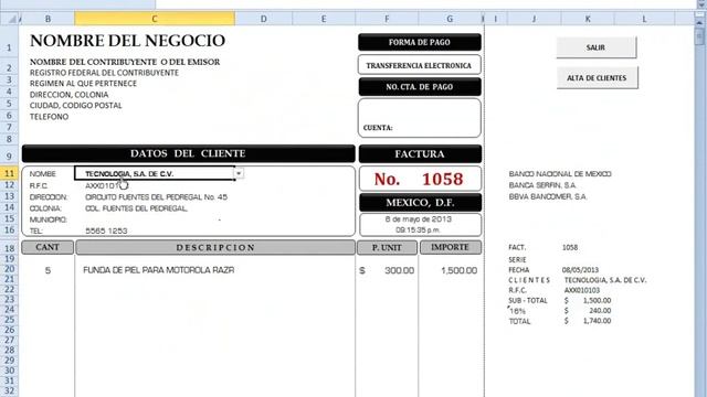 COMO AUTOMATIZAR UNA FACTURA EN EXCEL - CAPITULO 4 смотреть онлайн