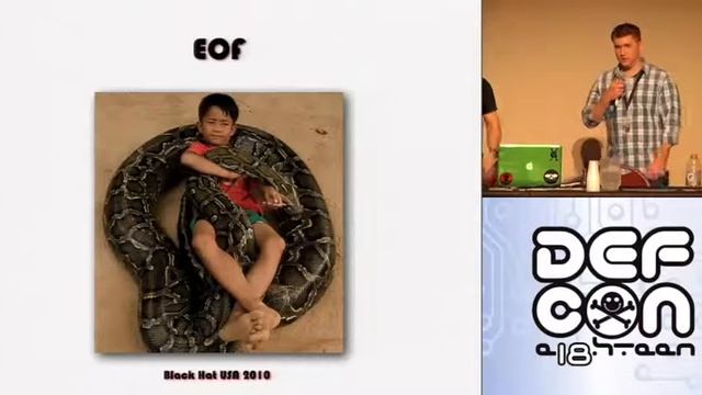 DEFCON 18: Constricting the Web: Offensive Python for Web Hackers 4/4 смотреть онлайн
