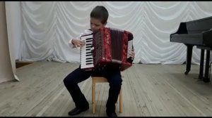 Н.Чайкин«Полька»   Билетин Захар 8 лет, аккордеон. п.Орловский