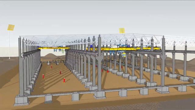 3D-модель в SketchUp Цех предмонтажной подготовки АЭС