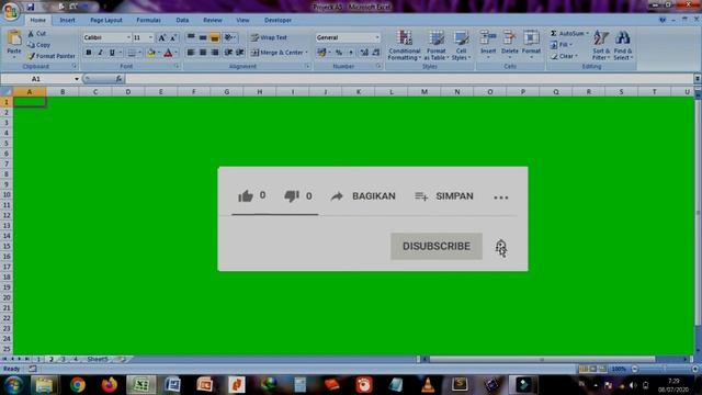 CARA MEMBUAT ANIMASI TOMBOL SUBSCRIBE MENGGUNAKAN MS EXCEL смотреть онлайн