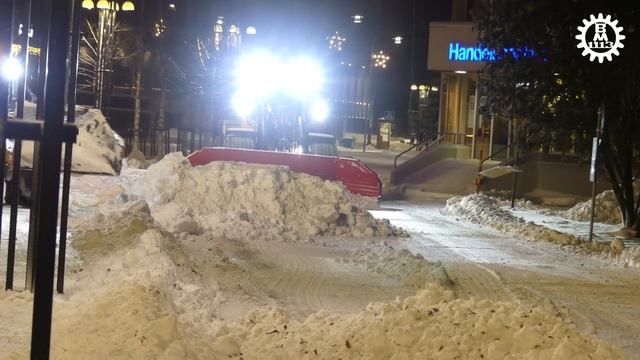 Volvo L120H In Snow Clearing With Siljum Multiplog X-line (Snowplow) Winter 2023-24