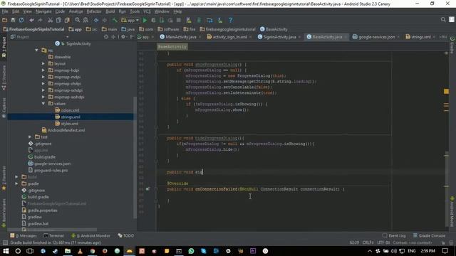 Google Sign In With Firebase смотреть онлайн