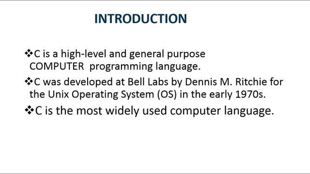 what is c language And Introduction of c programming. смотреть онлайн