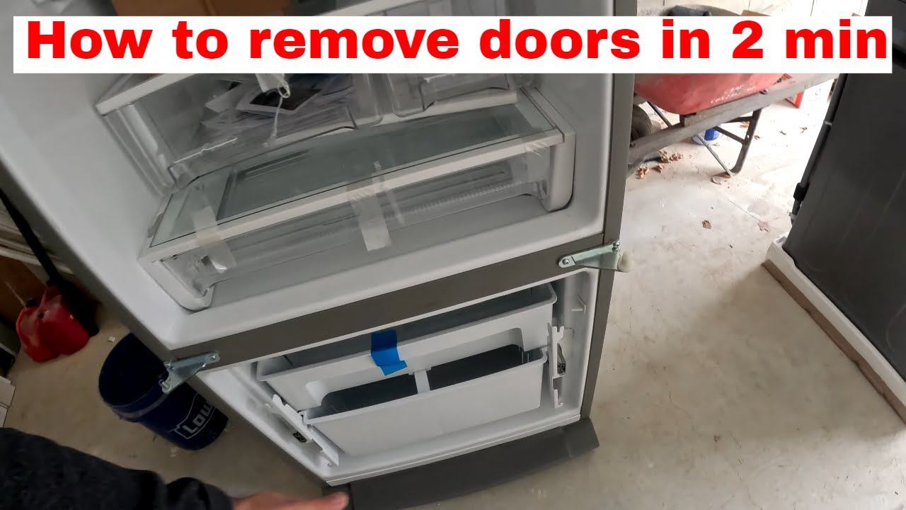 Как снять двери с холодильника Whirlpool за 2 минуты смотреть онлайн