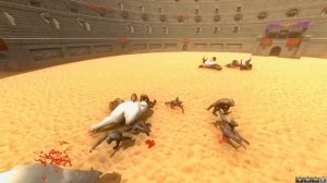 АКУЛА МЕГАЛОДОН против ЙЕТИ - Игра Beast Battle Simulator