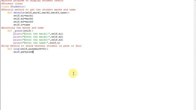python program to display student result смотреть онлайн