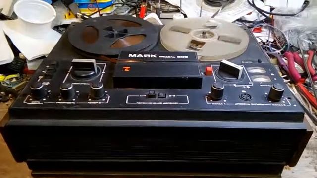 Магнитофон катушечный Маяк 205 СССР видео работы. смотреть онлайн