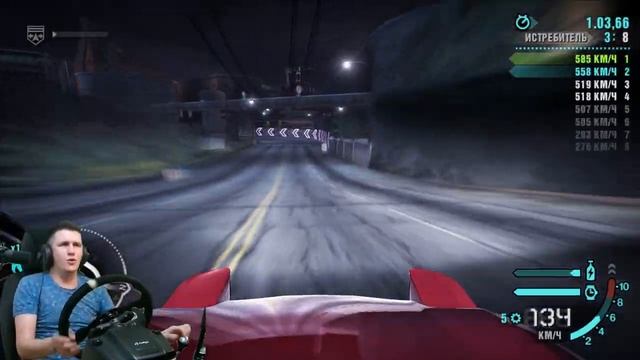 NFS CARBON DRIFT  КАНЬОН НА РУЛЕ LOGITECH G29 ГОНКИ НА ПК POMEO007 POMEO*007 ПРОХОДЖЕНИЕ НФС КАРБОН