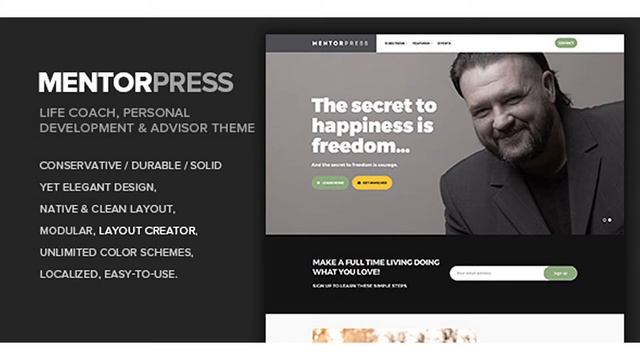 MentorPress - Life Coach & Advisor WordPress theme | Themeforest Website Templates and Themes смотреть онлайн