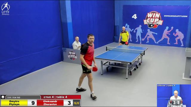 00:55 Птицын Дмитрий (2:3) Журавлев Александр  стол 4 ЮГ-4  03.04.22