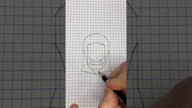 Как нарисовать Хинату по клеточкам смотреть онлайн
