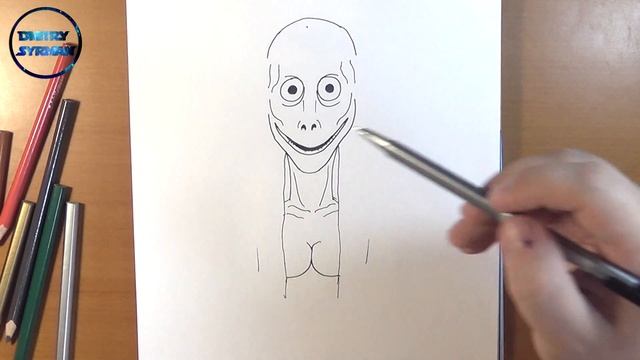 How to draw MOMO, Как нарисовать МОМО, Страшные Рисунки смотреть онлайн