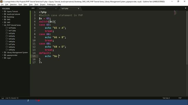 PHP Tutorial for beginners in Hindi | Switch Case Statement in PHP смотреть онлайн