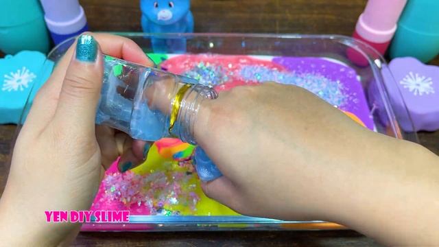 RAINBOW DUCK !!! Mixing random into GLOSSY slime!!!Satisfying YEN slime Video #366 смотреть онлайн