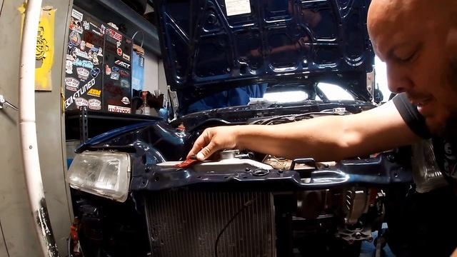 HONDA CRX SI TURBO INSTALLING THE RADIATOR ON MY BIRTHDAY смотреть онлайн