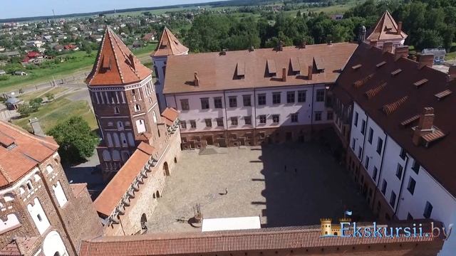 Замковый комплекс Мир с высоты птичьего полета - Экскурсии по Беларуси смотреть онлайн
