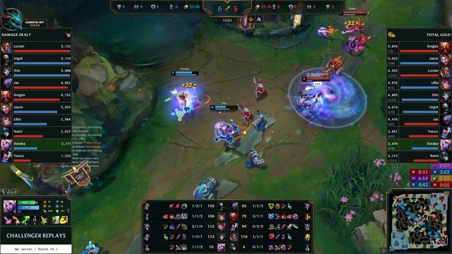Soraka Support vs Nami - NA Master Patch 14.1 смотреть онлайн