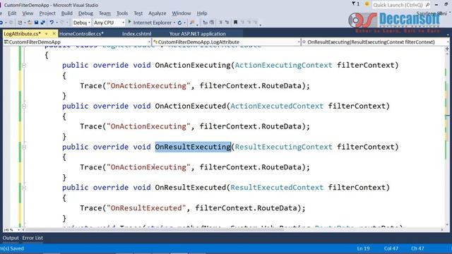 ASP.NET | MVC | Understanding Custom Action Filter смотреть онлайн