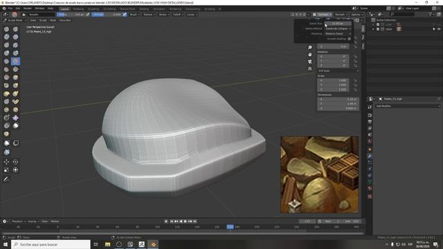 25 - Modelado high poly parte 1 Blender 2.83.3 смотреть онлайн